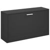 vidaXL Schoenenbank Zwart 80x24x45 cm Bewerkt Hout