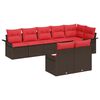 vidaXL Tuin Sofa Set 8 st Bruin poly rattan