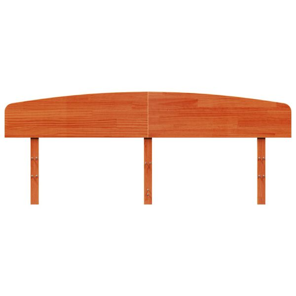 vidaXL Hoofdbord 180 cm massief grenenhout wasbruin