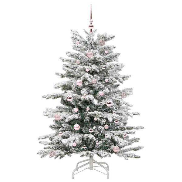 vidaXL Kunstmatige Inklapbare Kerstboom Wit 150 cm PE en PVC