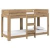 vidaXL Bunk Bed voor Kinderen Artisan Eiken 75 x 190 cm Bewerkt hout