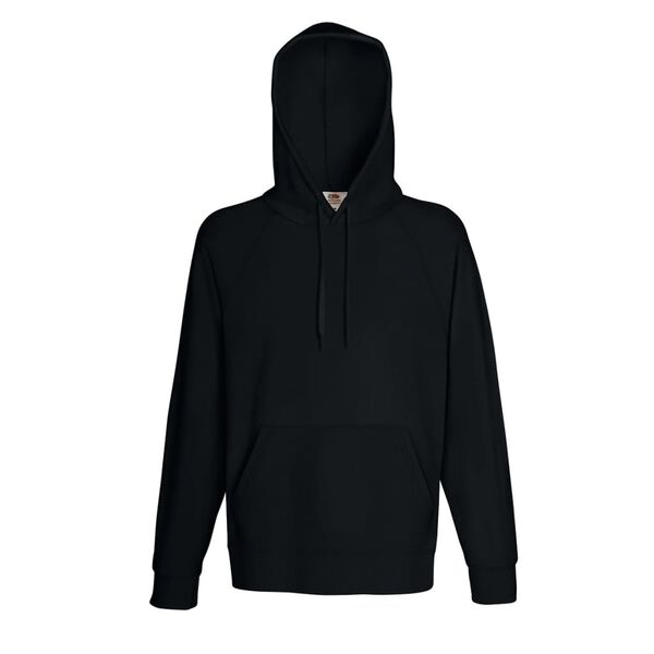 Fruit of the Loom Mannensweater met capuchon Hoodie Black XL
