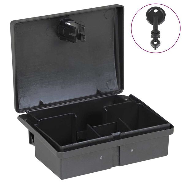 vidaXL Muizenvallen 20 st 13x10x4 cm zwart