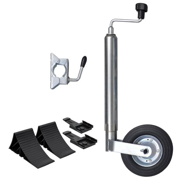 vidaXL Neuswiel met splitklem en wielblokken 48 mm