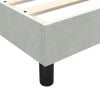 vidaXL Boxspring met matras fluweel lichtgrijs 160x220 cm