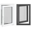 vidaXL Kelderraam RISOR 60 x 90 cm PVC en glas Antracietkleurig