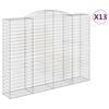 vidaXL Schanskorven 13 st gewelfd 300x50x220/240 cm ijzer
