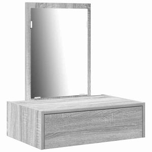 vidaXL Plafondtafel met lade Grijs 60 x 40 x 70 cm Bewerkt hout