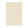 vidaXL Pliss&eacute; rolgordijn 85x150 cm stofbreedte 84,4 cm polyester cr&egrave;me