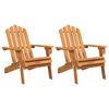 vidaXL Tuinstoelen Adirondack 2 st massief acaciahout