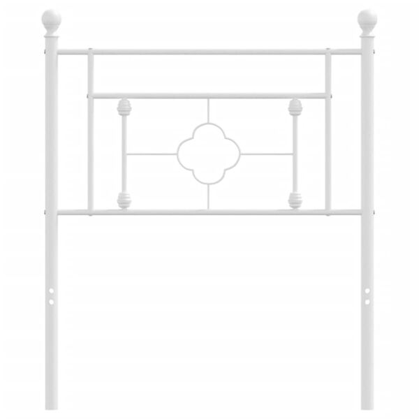 vidaXL Vervangend hoofdbord 75 cm metaal wit