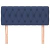 vidaXL Hoofdbord 90x7x78/88 cm stof blauw