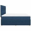 vidaXL Boxspring met matras stof blauw 180x200 cm