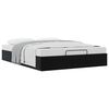 vidaXL Ottoman Bedframe Zwart 153 x 203 cm Fluweel