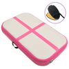 vidaXL Gymnastiekmat met pomp opblaasbaar 60x100x15 cm PVC roze