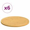 vidaXL Snijplanken 6 st &Oslash;30x1,5 cm bamboe