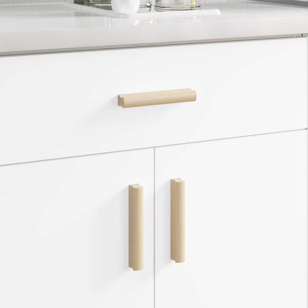 vidaXL Rechthoekige Handgreep 12 pcs Natuurlijke Houtkleur