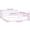 vidaXL Boxspring met matras en LED fluweel donkergrijs 180x220 cm