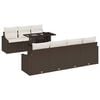 vidaXL Tuin Sofa Set 8 st Bruin poly rattan