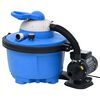 vidaXL Zandfilterpomp 200 W 25 L 385x620x432 mm blauw en zwart