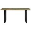 vidaXL Eettafel 160x80x75 cm massief gerecycled hout