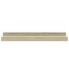 vidaXL Wandschappen 4 st 40x9x3 cm wit en sonoma eikenkleurig