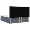 vidaXL Ottoman bed met matrassen en LED's 200x200cm fluweel