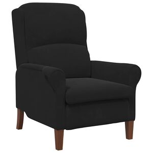 vidaXL Fauteuil Zwart Fluweel