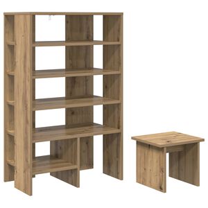 vidaXL Schoenenkast 2 st 62 x 35 x 100 cm Bewerkt hout