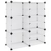vidaXL Schoenenrek 84x31,5x93 cm polypropeen transparant