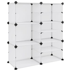 vidaXL Schoenenrek 84x31,5x93 cm polypropeen transparant