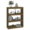 vidaXL Boekenkast/kamerscherm 80x30x103,5 cm grenenhout honingbruin