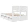 vidaXL Bedframe met hoofdeinde Wit 120 x 190 cm Massief grenenhout