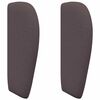 vidaXL Hoofdbord oor Bruin 40 x 23 x 6 cm Stof