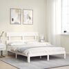 vidaXL Bedframe zonder matras massief grenenhout wit 160x200 cm