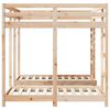 vidaXL Drie-hoog Bunk Bed Frame Bruin 140 x 200 cm Massief grenenhout