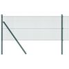 vidaXL gelast draadhek met grondbevestiging 25 x 0,4 m Groen Mesh