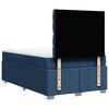 vidaXL Boxspring met matras stof blauw 120x200 cm