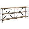 vidaXL Wandtafel Artisan Eiken 180 x 30 x 75 cm Bewerkt hout