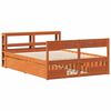 vidaXL Bedframe zonder matras massief grenenhout wasbruin 120x190 cm