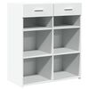 vidaXL Dressoir 80x42,5x93 cm bewerkt hout wit