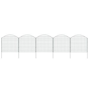 vidaXL Schuttingset gebogen 77,5x78,5 cm groen