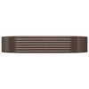 vidaXL Plantenbak 214x140x36 cm gegalvaniseerd staal bruin