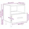 vidaXL Nachtkastje 2 pcs Artisan Eiken 40 x 35 x 47 cm Bewerkt hout