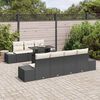 vidaXL Tuin Sofa Set met kussen 8 pcs Zwart en Cr&egrave;me