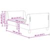 vidaXL Bedframe voor kinderen met hoofdbord Roze 80 x 160 cm Fluweel