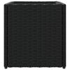 vidaXL Plantenbak 36x30x32 cm poly rattan zwart