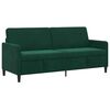 vidaXL Bank met opslag Donkergroen 192 x 78 x 87 cm Polyester