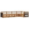 vidaXL Buiten bankenset 5 pcs Naturel Massief Acaciahout