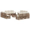 vidaXL Tuinbankenset 13 st Beige poly rattan